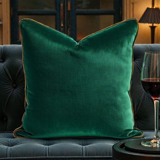 Pivxa Luxe Emerald Green Velvet Pillow Cover